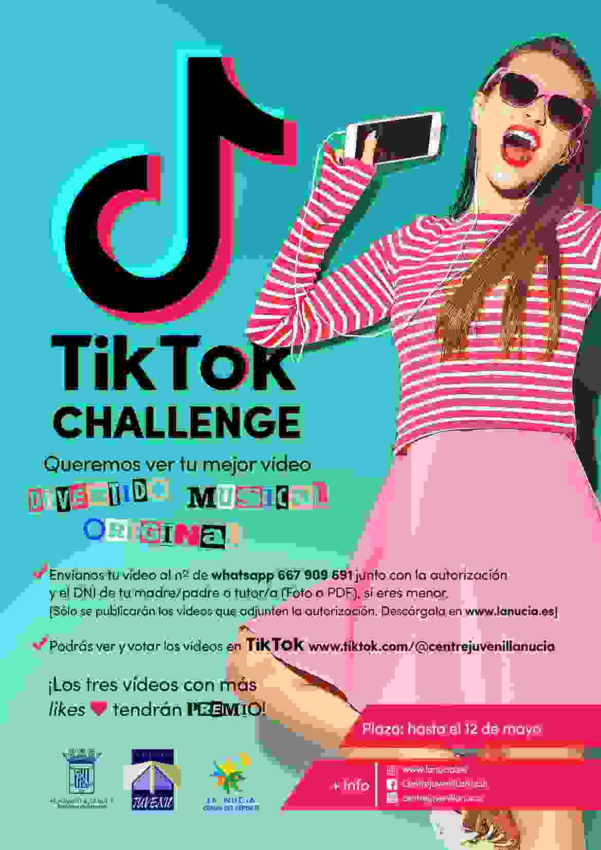 Juventud organiza un “Tik Tok Challenge” con premios.