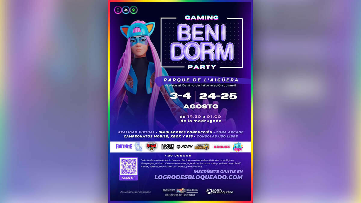 Juventud organiza una nueva edición del ‘Gaming Benidorm Fest’ el primer y último fin de semana de agosto