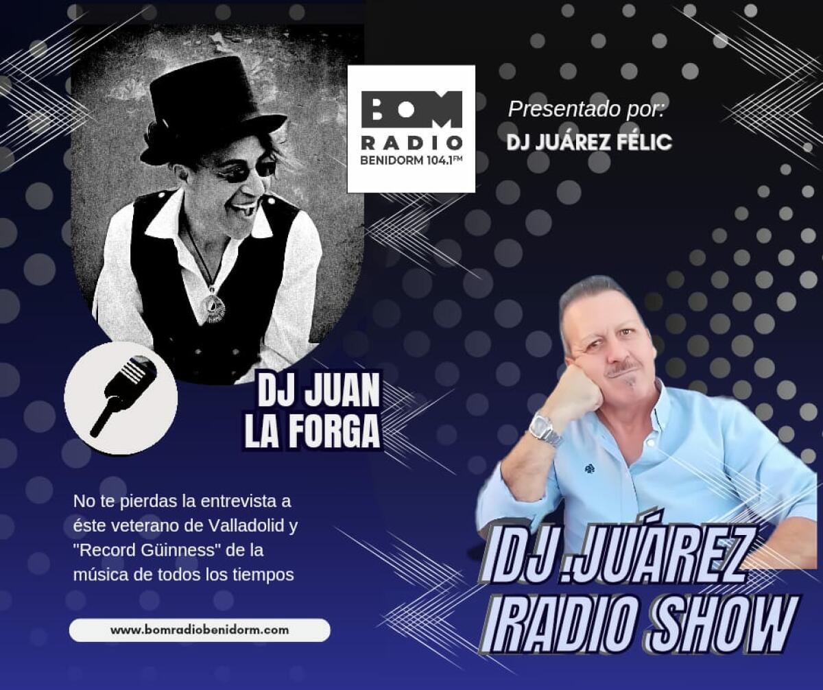 “ENTREVISTA DE JUAN LAFORGA, EL DJ DEL RECORD GUINNESS EN BOM RADIO BENIDORM”