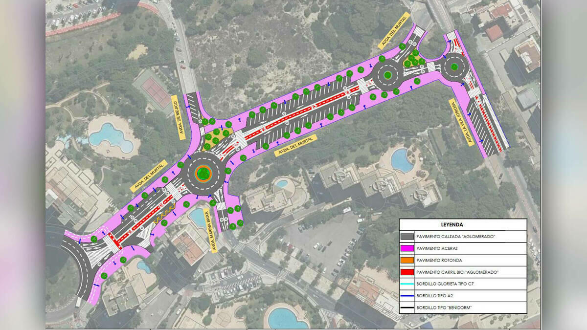 Benidorm da luz verde a los proyectos del Presupuesto Participativo 2024: dos rotondas en la avenida Murtal para mejorar el tráfico