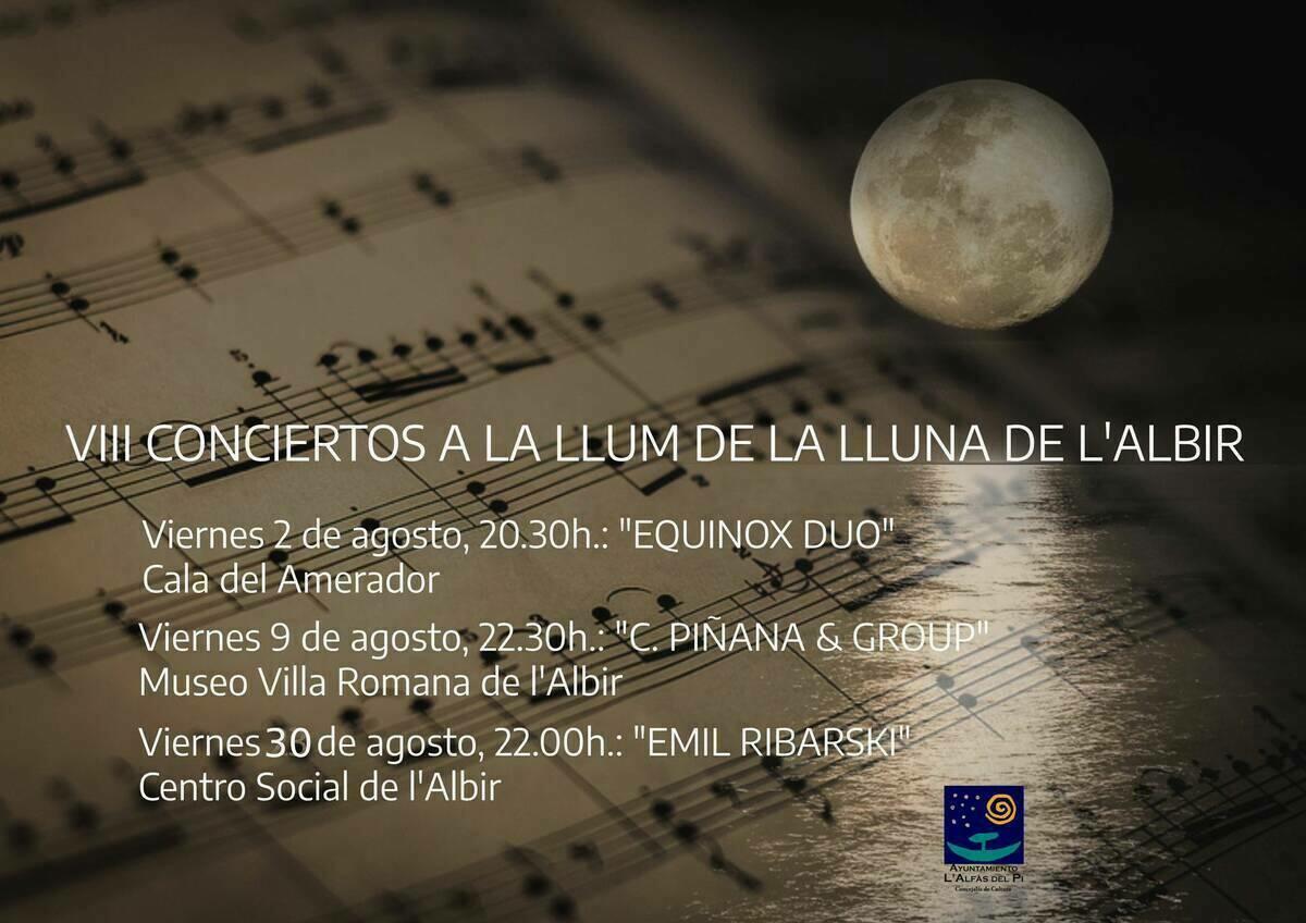 El viernes comienzan en l’Alfàs los conciertos a la llum de la lluna de l’Albir