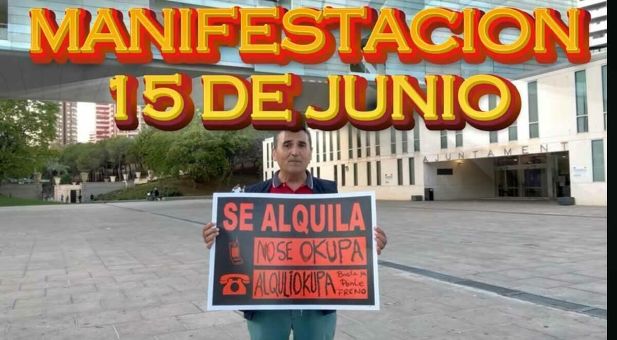 Francisco Sánchez prepara una manifestación en Benidorm para denunciar el fenómeno de la okupación 