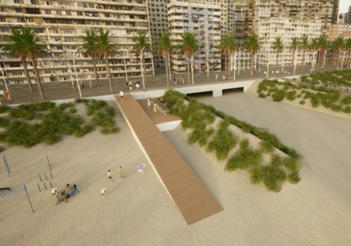 Así serán Benidorm y sus playas del futuro: dunas, luces ornamentales y realidad inmersiva