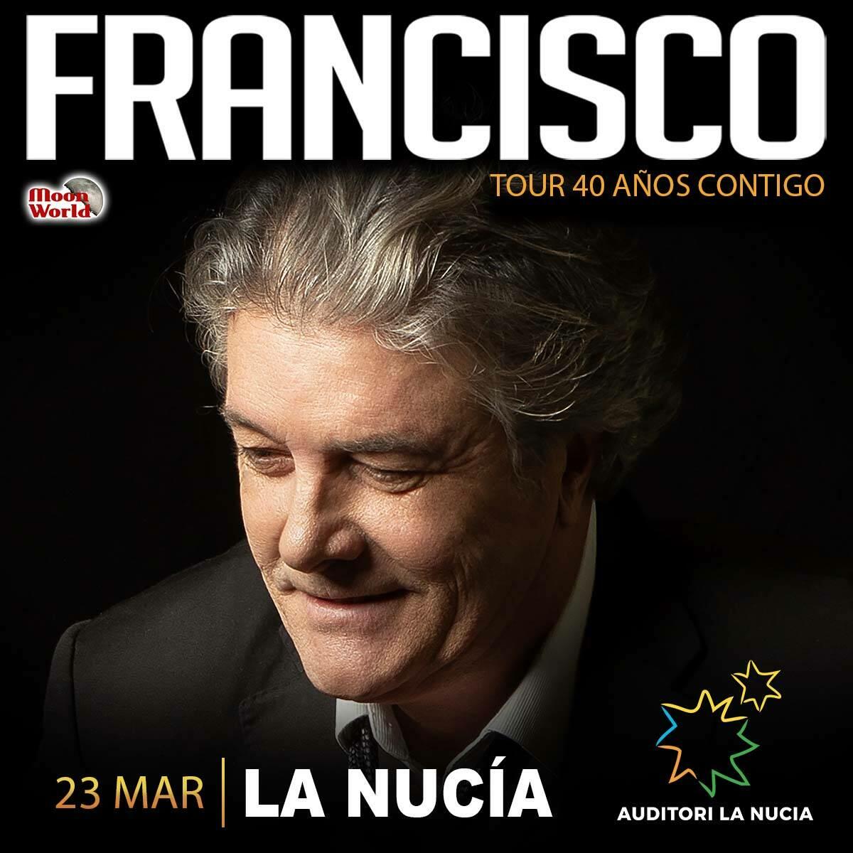 Francisco cantará en l’Auditori de La Nucía este sábado