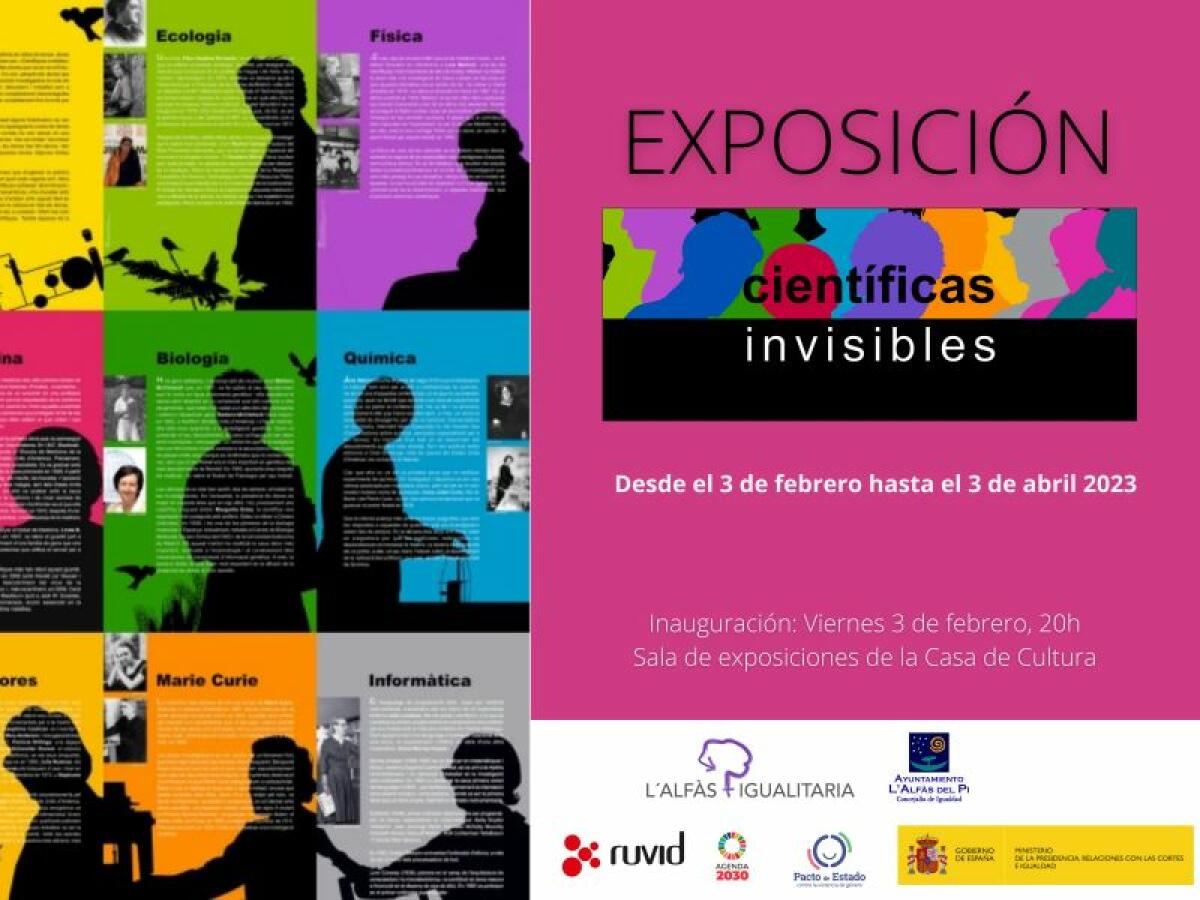 Igualdad presenta el próximo viernes la exposición 'Científicas Invisibles' en la Casa de Cultura de l'Alfàs