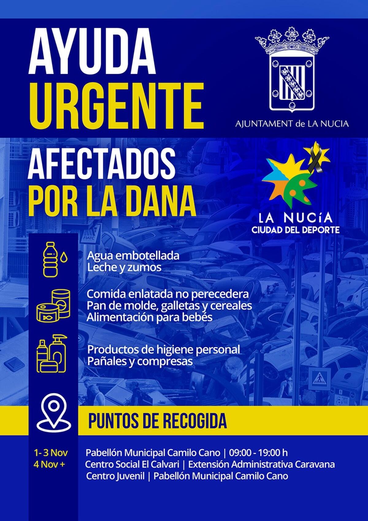 Campaña de Recogida de Ayuda Urgente para afectados por la DANA