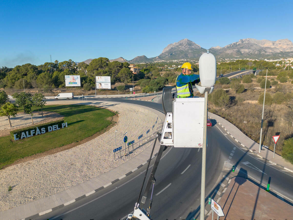 Finaliza en l’Alfàs el proyecto EDUSI de sustitución de luminarias en la avenida Europa