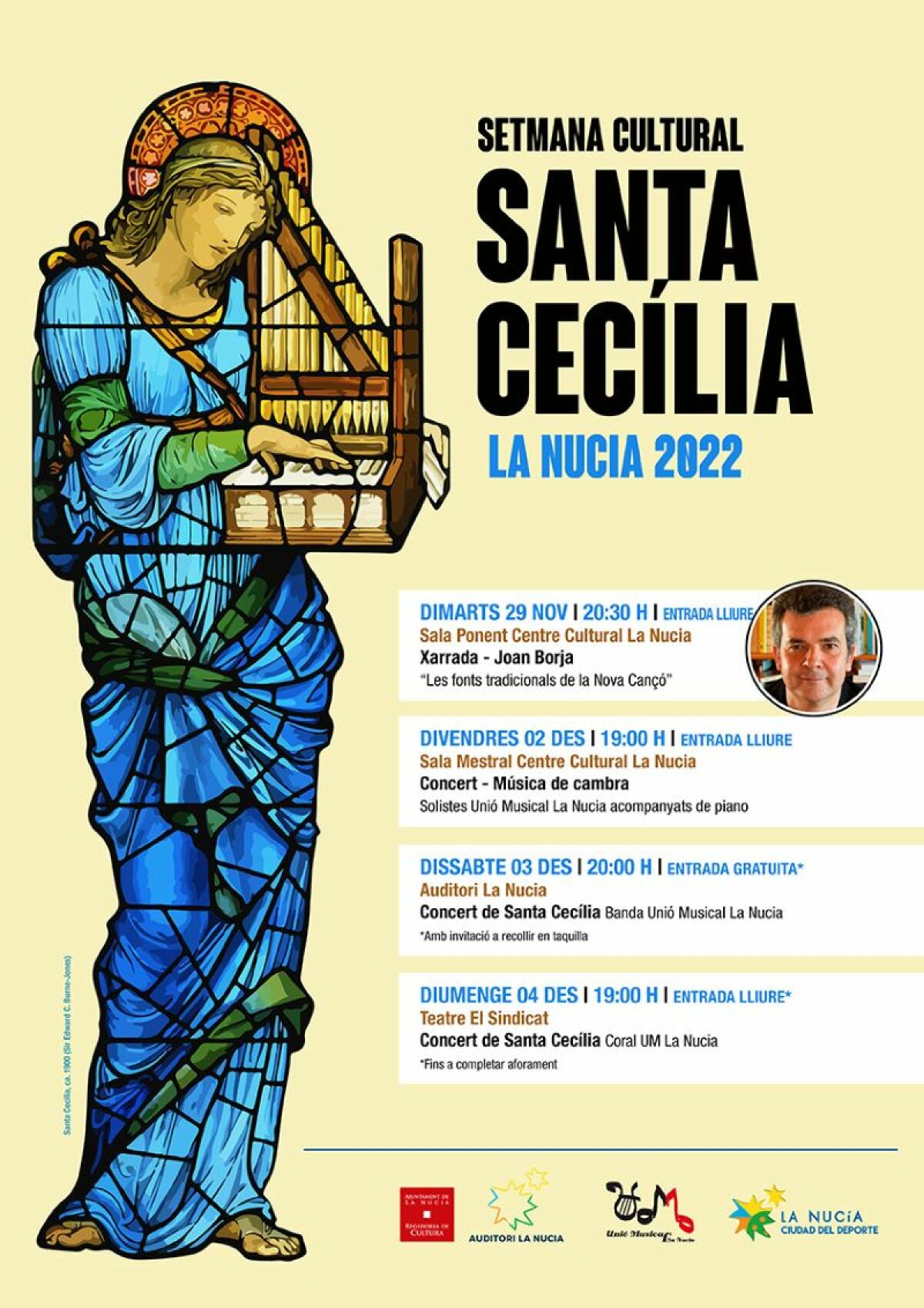 La Unió Musical programa tres conciertos por “Santa Cecilia 2022”