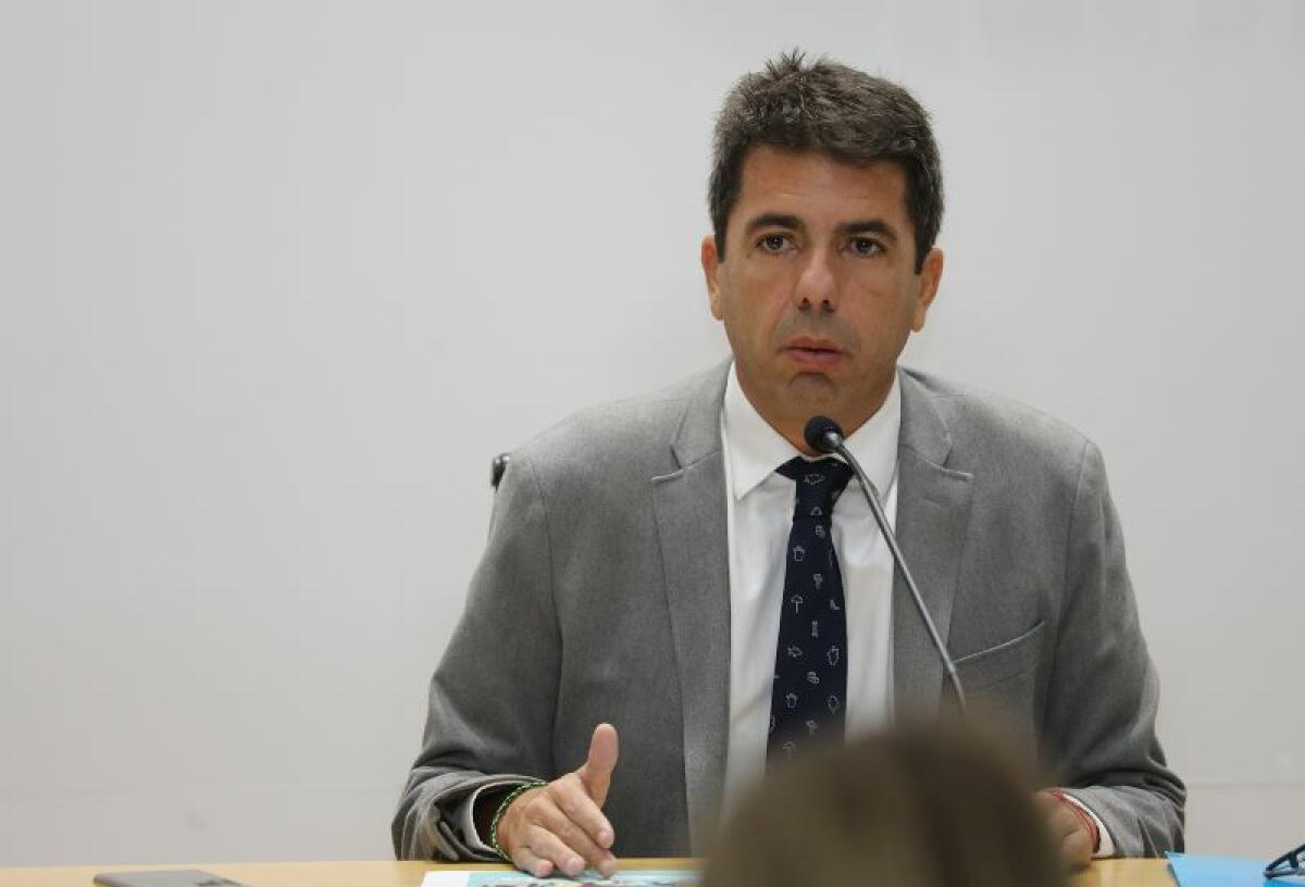 Mazón: “El silencio de Puig en la Comisión Nacional de Agua supone una rendición sin precedentes” 
