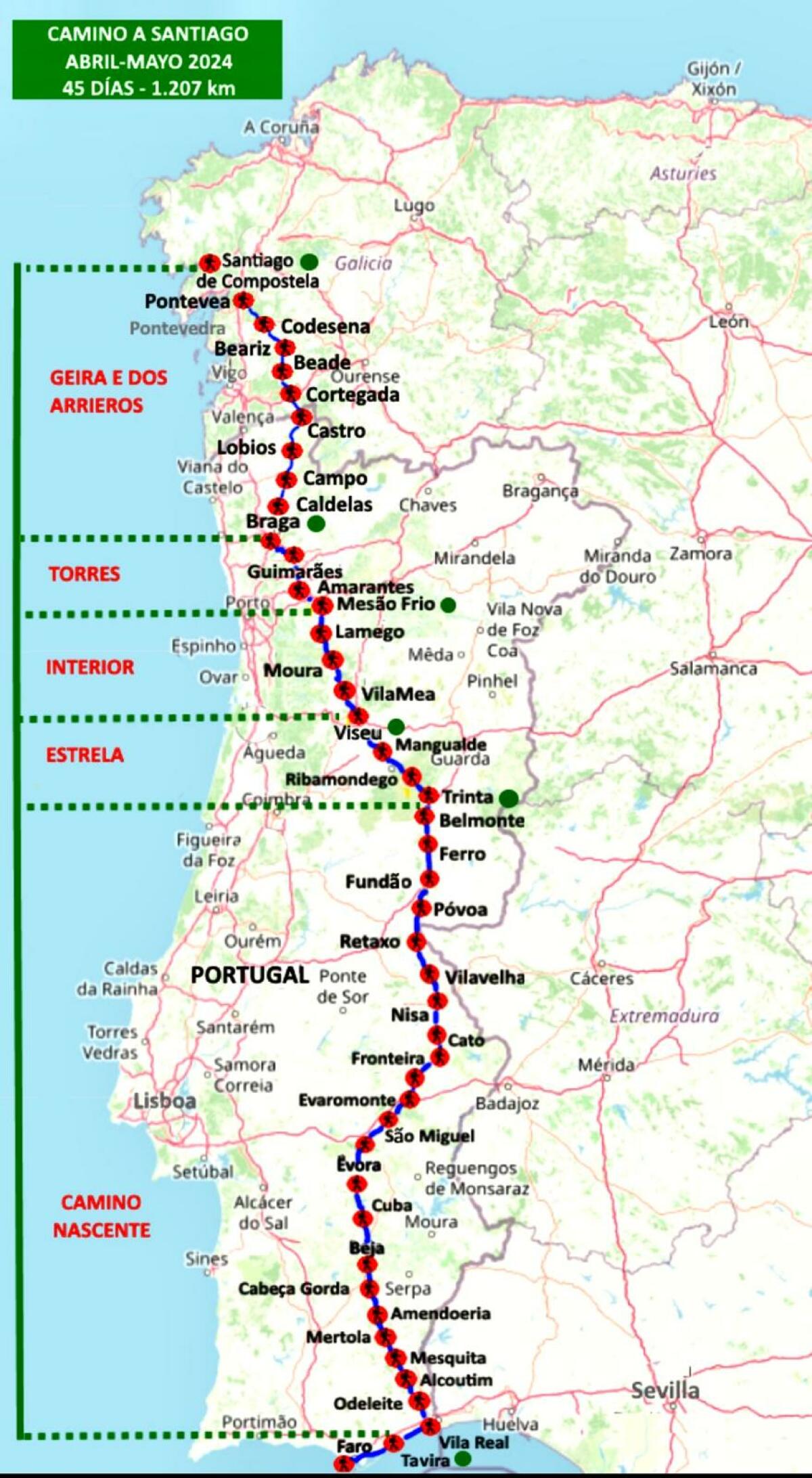 Álvaro Lazaga: “Haber recorrido cinco rutas distintas del camino en 45 días, es la primera vez que lo hago”