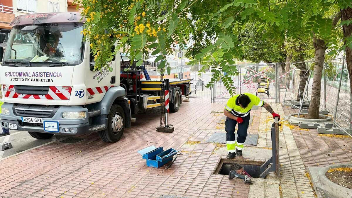 Los contenedores soterrados de la calle Goya volverán a estar operativos a final de semana