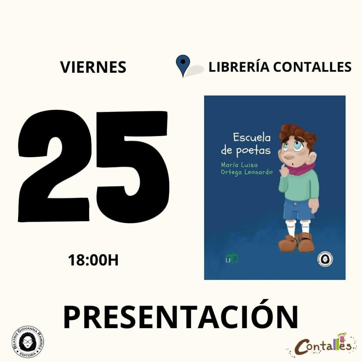 Presentación de Escuela de Poetas, de María Luisa Ortega Leonardo, la primera obra poética adaptada en lectura fácil.