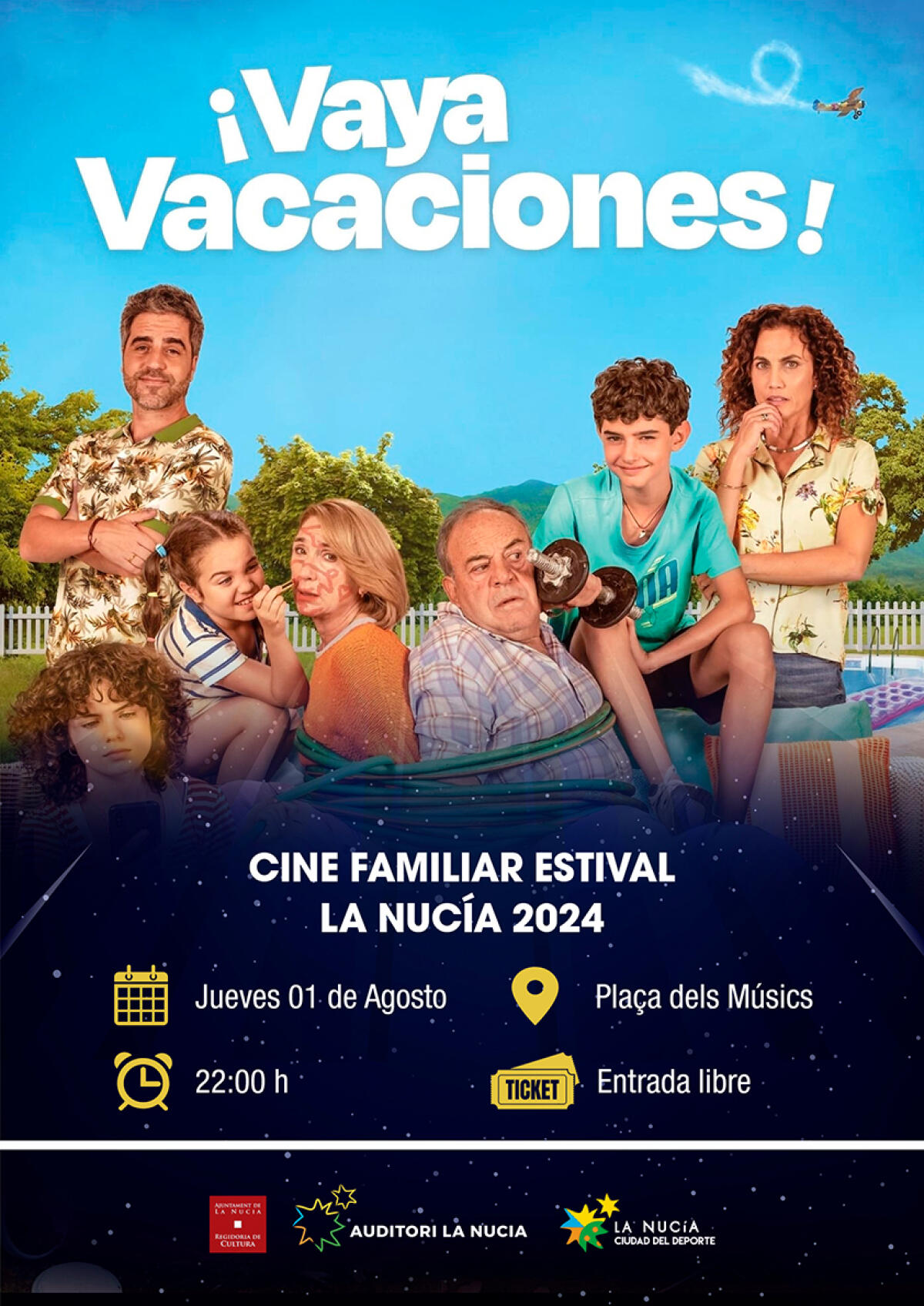 “¡Vaya Vacaciones!”, séptima sesión de cine estival esta noche en la plaça dels Músics 