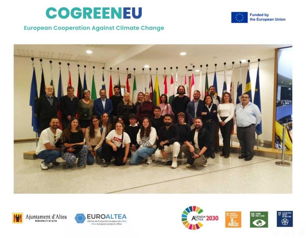 Altea participa en el quinto encuentro del proyecto europeo “CoGreenEU” contra el cambio climático