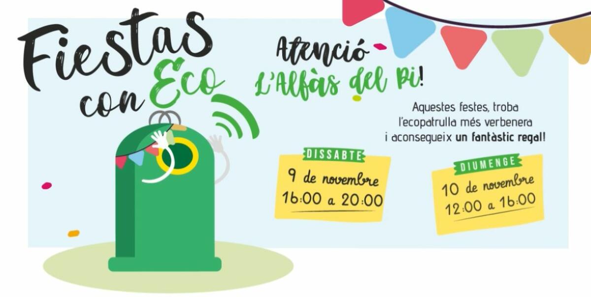 L'Alfàs acoge durante las Fiestas del Jubileo 2024 la campaña Ecovidrio 'Fiestas con eco' 