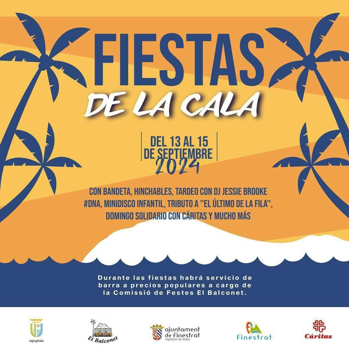 El Ayuntamiento de Villajoyosa y el Ayuntamiento de Finestrat celebran las fiestas de La Cala del 13 al 15 de septiembre