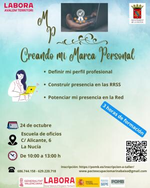 Últimas plazas para el Curso gratuito “Creando mi marca personal” 