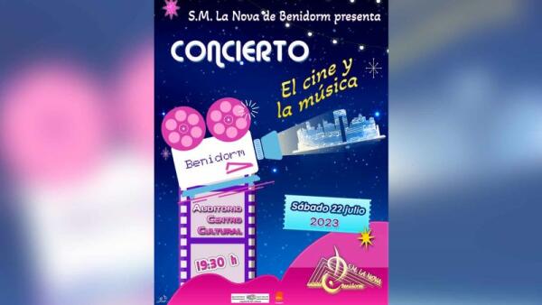 La S. M. La Nova de Benidorm ofrecerá el sábado el concierto ‘El cine y la música’ en el auditorio del Centro Cultural   