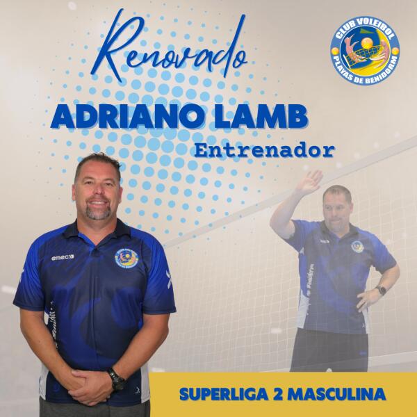 Adriano Lamb volverá a dirigir al Servigroup Benidorm la próxima temporada