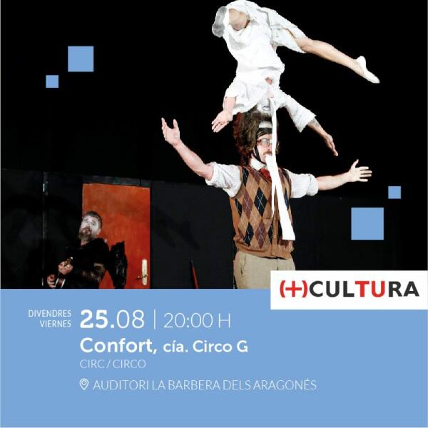 “Confort”, un espectáculo que combina la acrobacia circense, el humor y el teatro físico, llega mañana a Villajoyosa 