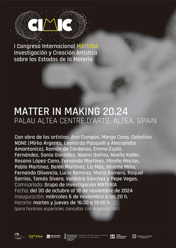 Palau Altea acogerá una de las exposiciones del I Congreso Internacional Materia de la UMH