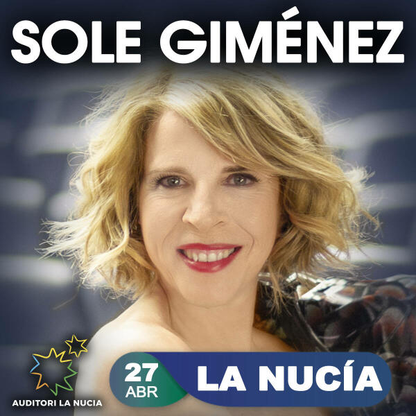 Sole Giménez cantará este sábado en l’Auditori de La Nucia