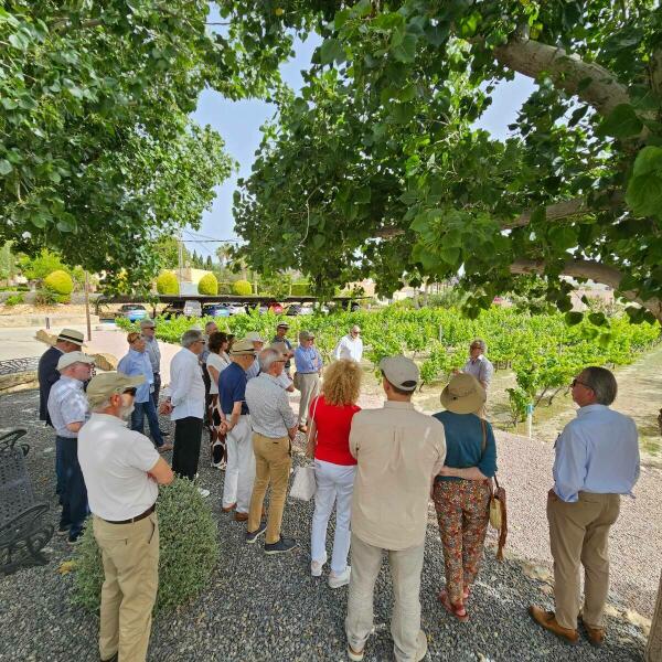 AEFA Senior se adentra en la industria vinícola de la Marina Baixa en una visita a la empresa familiar de bodegas Mendoza