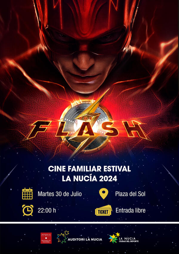 La película del superhéroe “Flash” mañana en la plaza del Sol 