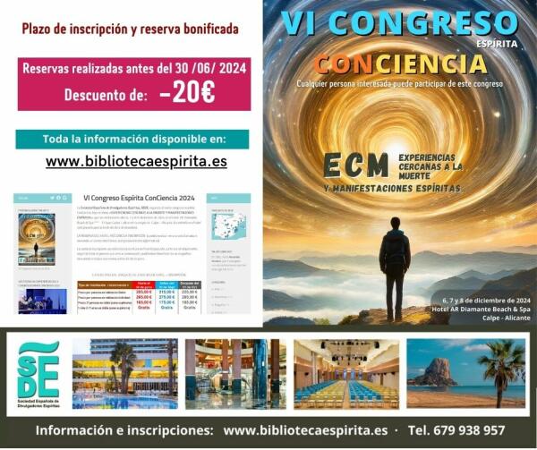 Explorando lo Desconocido: VI Congreso Espírita ConCiencia 2024 en Calpe, Alicante