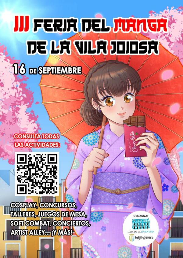 La Feria del Manga y Cultura Japonesa contará con numerosos stands de artistas, talleres de pokétball, conciertos, concurso de cosplay, bailes y juegos