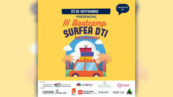 Benidorm celebrará el 23 de septiembre el ‘III Bootcamp Surfea’ para avanzar en el desarrollo de los destinos turísticos inteligentes