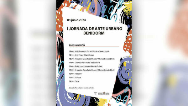 Benidorm organiza numerosas actividades paralelas en la I Jornada de Arte Urbano que se celebrará el sábado en el Parque de Foietes 