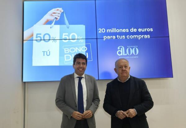 La Diputación activa una campaña de bono consumo de 20 millones de euros para toda la provincia  