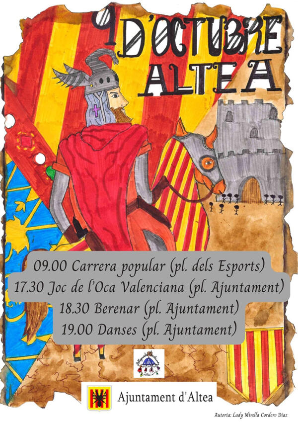 Altea celebra amb diverses activitats el 9 d’octubre, Dia del País Valencià