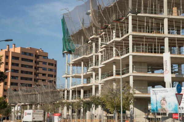 La construcción en Alicante crece un 51% respecto al primer trimestre del año