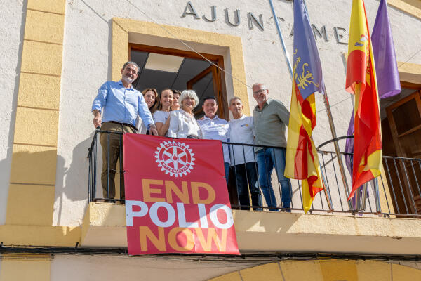 L’Alfàs se suma un año más a la conmemoración del Día Mundial contra la Polio junto a Rotary Club 