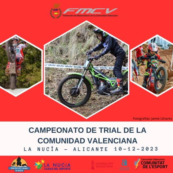 La Nucía acogerá la última prueba del Campeonato de Trial de la Comunidad Valenciana
