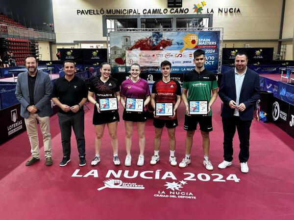 Silvia Coll y Juan Pérez, vencedores del “Spain Masters” de Tenis de Mesa en La Nucía