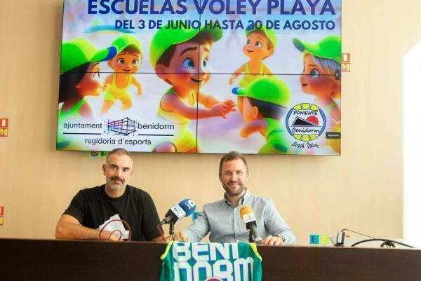 El club Voley Playa Poniente Benidorm pone en marcha su escuela de verano de junio a agosto  