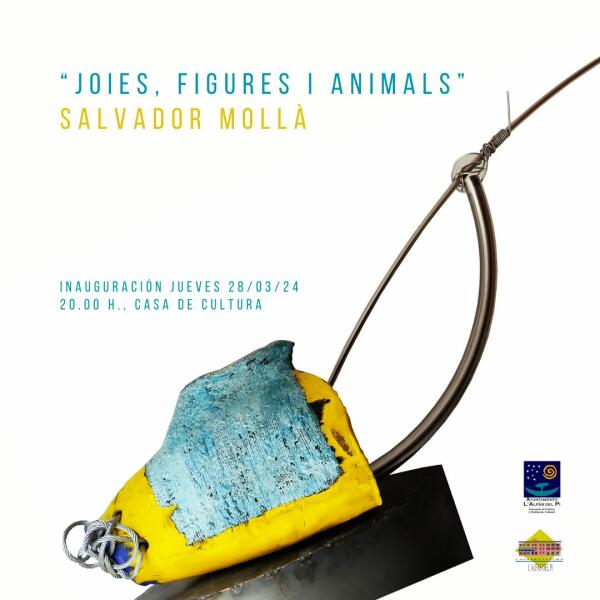 Salvador Mollà inaugura mañana en l’Alfàs la exposición ‘Joies, figures i animals’