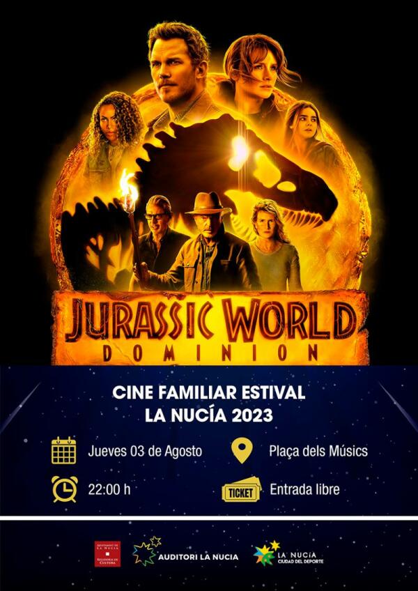 La película “Jurassic World: Dominion” esta noche en la plaça del Músics 