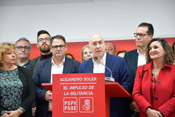 Alejandro Soler presenta su candidatura a la secretaría general del PSPV-PSOE 