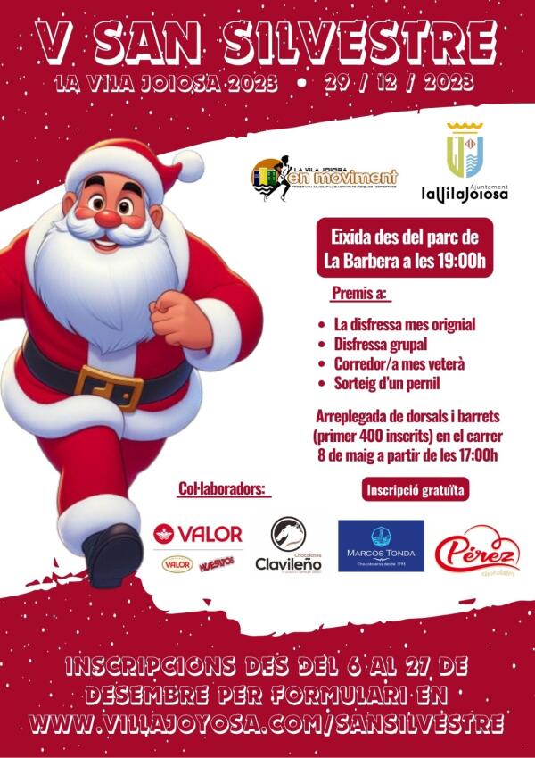 Villajoyosa organizará la popular carrera de San Silvestre el próximo 29 de diciembre