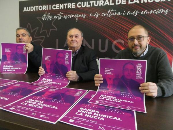 Este domingo “IX Concert d’ intercanvi de directors” de la Unió Musical La Nucia