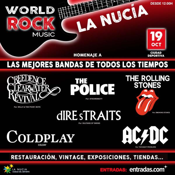 Llega a La Nucía la segunda edición del “World Rock Music” este sábado