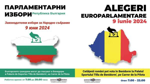 Benidorm, sede de votación de las elecciones búlgaras y rumanas de este domingo