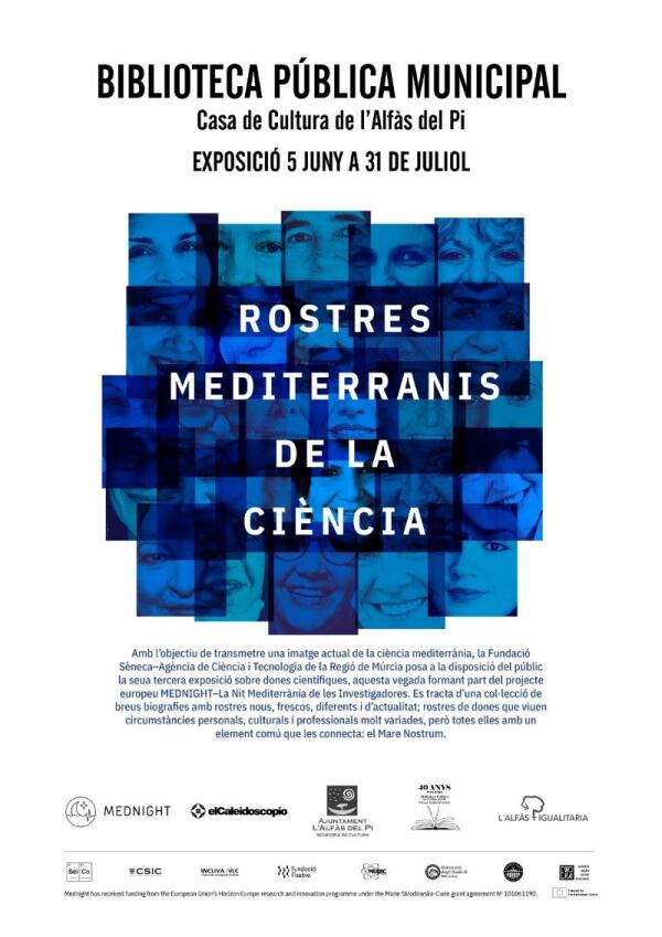 Llega a la Biblioteca Municipal de l’Alfàs la exposición ‘Rostres Mediterranis de la Ciència’