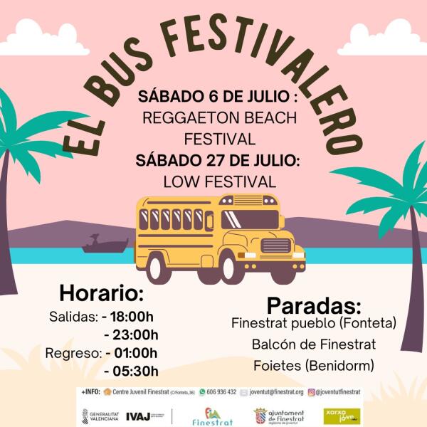 Bus "Festivalero"-JUVENTUD Recibidos