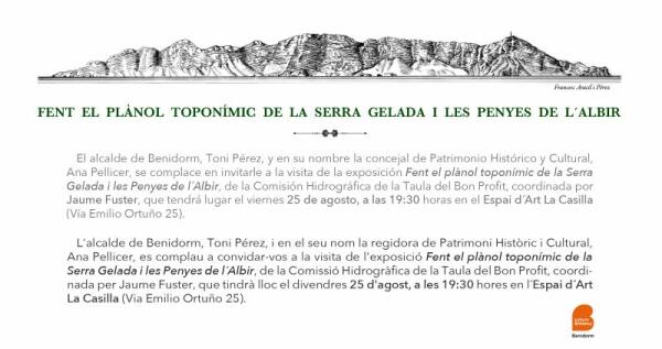 ‘La Casilla’ se estrena con una muestra sobre cómo se gestó el plano toponímico de la Serra Gelada 