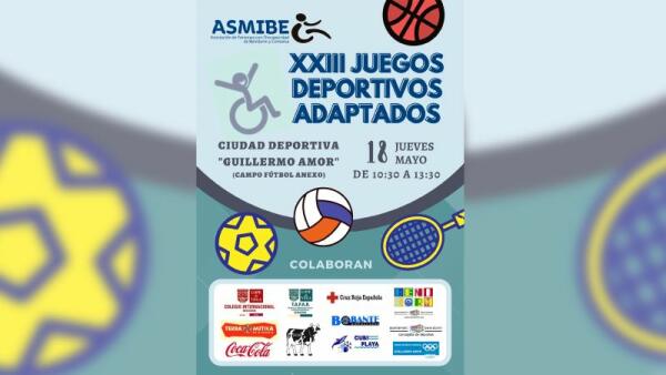 Asmibe celebra mañana en la Ciudad Deportiva Guillermo Amor los XXIII Juegos Deportivos Adaptados con más de 250 participantes 